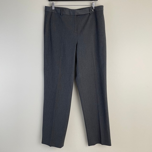 Talbots Trousers Women's Size 14 Straight Leg Pants Viscose Classic Career Gray - Picture 1 of 12